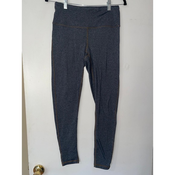 Prana Pants - Prana Womens Charcoal Gray Heathered Leggings Size M Contrast Stitch Yoga Pants